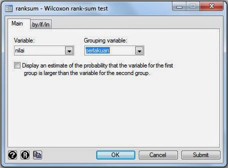 Wilcoxon Rank Sum Test STATA