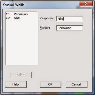 Kruskall Wallis dengan Minitab