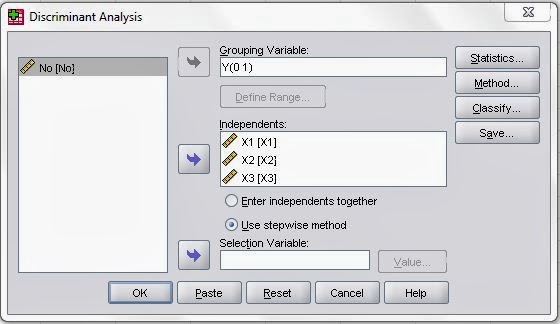 Analisis Diskriminan SPSS