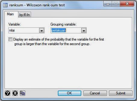 Wilcoxon Rank Sum Test STATA