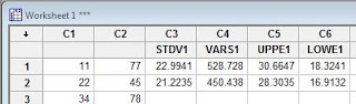 Homogenitas Minitab Worsheet