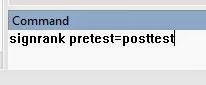 Command Wilcoxon Signed Rank Test dengan STATA